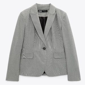 Zara micro black and white (grey looking) blazer